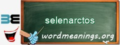 WordMeaning blackboard for selenarctos